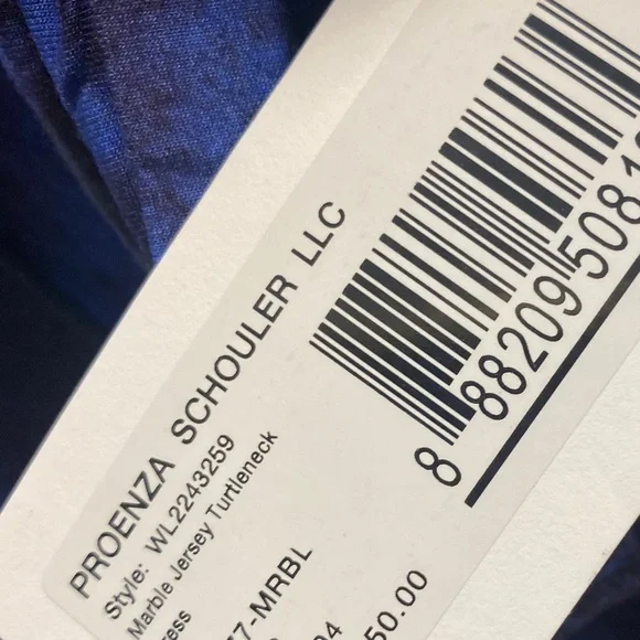 PROENZA SCHOULER
WHITE LABEL
Marble Jersey Turtleneck Dress in
Ultramari… - Picture 8 of 13